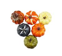 RLKHXBS Artificial Pumpkins, 6 PCS/10 PCS/12 PCS/24 PCS Fake Pumpkins Faux Harvest Pumpkins for Thanksgiving Party Halloween Holiday Decorations