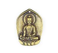 RLKHXBS Brass Guanyin Bodhisattva Bronzo Retro Buddha Statue Ciondolo, Decorazione della Borsa, Portachiavi, Pezzo di Rame