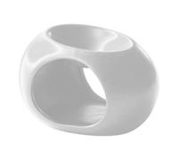 RLKHXBS Bruciatore di Oli Essenziali Tealight Portacandele Ornamento Centrotavola Diffusore Aroma Scaldafusi per Inaugurazione della casa di Natale, Bianco