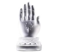 RLKHXBS Buddha da Tavolo sulla Decorazione delle Statue del Palmo, Buddha Creativo nel Palmo della Tua Mano, figurina Artistica del Buddha liuli, figurina della Decorazione del Feng Shui, Chiaro