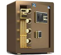 RLKHXBS Cabinet s Home s Electronic Digital Security Wall Lock Cash Strong with Number Keys Emergency Lock (Color : Coffee)