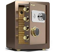 RLKHXBS Cabinet s Home s Mechanical Lock with Key Small Household 40cm Mechanical Password Invisible Anti-Theft s for Home Fireproof (Color : Brown)