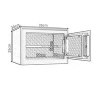 RLKHXBS Cash Home Safe Insurance Safes Small Mechanical Key Cabinet Safes for ID Papers, A4 Documentstop Computers Includes 2 Emergency Keys