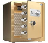 RLKHXBS Cassetta di Sicurezza Invisibile Comodino, cassaforte Elettronica Digitale, ignifuga, Impermeabile, sicura la casa, Impronte digitali biometriche, per Gioielli da Ufficio, Hotel, Contanti,
