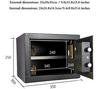 RLKHXBS Cassette di Cassette, approfondimento può Mettere Una cassaforte per Piccole Cassette per Piccole Cassette per la Parete in Acciaio Tutta la Cassetta di deposito di Sicurezza Meccanica in