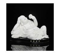 RLKHXBS Ceramic Maitreya Lucky Monk Household Buddha Statue Living Room Entrance Office Desktop Ornament Buddhist Statues (Color : A)