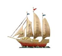 RLKHXBS Decor Chinese Style Creative Boat all Copper Sailboat Home Living Room Wine Cabinet Decoration Ornaments Brass Decorative Objects