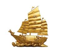 RLKHXBS Decor Creative all-Copper Smooth Sailing Boat Crafts Living Room High-End Atmospheric Porch Decoration Ornaments Brass Decorative Objects