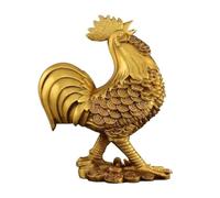 RLKHXBS Decor Creative Rooster Bedroom Living Room Money Copper Chicken Ornaments Brass Decorative Objects