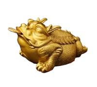 RLKHXBS Decor Office Large Three-Legged Toad Fortune-Gathering Ornaments Home Living Room Porch Study Copper Sculpture Brass Decorative Objects