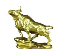 RLKHXBS Decor Statues Home Brass Cow Ornaments Lucky Fortune Decorative Sculpture Hotel Counter Decoration Desktop Figurines(M) (M)