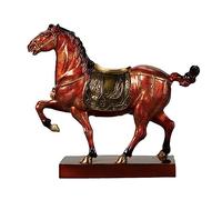 RLKHXBS Decor Statues Statue Sculpture Entrance Home Living Room Study Horse To Success Copper Crafts Ornaments Desktop Figurines (A)