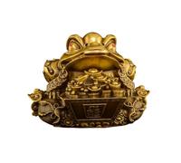 RLKHXBS Decor Three-Legged Toad Cornucopia Shop Office Living Room Porch Decoration Ornaments Brass Decorative Objects