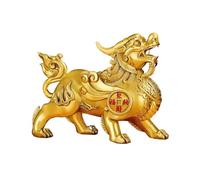 RLKHXBS Decoration Retro Luxury Copper Ancient Beasts of Fortune Ornaments Living Room Entrance Desktop Decorations Feng Shui Decor (Color Left, Size : Small)