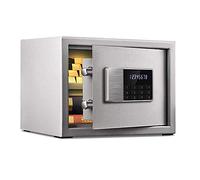 RLKHXBS, Deposito Impermeabile Incendio Digital S, Struttura in Acciaio, Piccola Password Elettronica -Cash Cabinet S -lor -35x25x25cm per Contanti per Ufficio (WHI (Grigio
