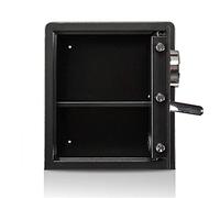 RLKHXBS Documentazione Elettronica Documento Sicuro Il Blocco delle Impronte digitali Sicurezza Sicuro Solid Steel Home Office Hotel Documenti Piccoli Money Hidden Black