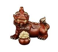 RLKHXBS Fengshui Statue Copper Luxury Decorative Vintage Chinese Modeling Wealth Attraction Feng Shui Ornaments Living Room Decorations Home Desktop Decor (Color Right, Size : L)