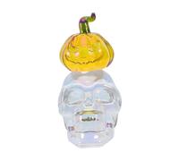 RLKHXBS Figura di Zucca di Cranio Crystal Figurina intricata Decorazione di Halloween Artigianale per Desktop e libreria ad Alta trasparenza Ornamento di per Decorazioni per la casa Unica