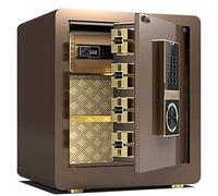 RLKHXBS File Password Wall Mounted Fireproof with Key Key (Color : Coffee Gold)