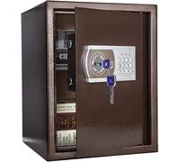 RLKHXBS Fireproof Waterproof Cabinet Personal Safe Security Digital Lock Key Combination Code Steel Money Box Electronic Small Safes for Home, Office, Hotel (Size 1.8 Cubic