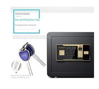 RLKHXBS, Fireproof Waterproof Deposit s for Cabinet s Electronic Password Double-Layer Fixed Installation for Office Or Home Use Wall Or Floor Mounted 38 25 (Blac
