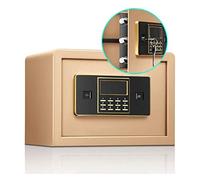 RLKHXBS, Fireproof Waterproof Digital Security Deposit with Electronic Keypad Lock And Key for Home Office Hotel Jewelry Passport Watches Cash (Gold) for Home Office Ca