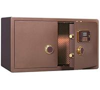 RLKHXBS, Fireproof Waterproof High Security Code Cash Mall Value Lock es Large Capacity Cash es Custom Style for Home Office Cash Use (Brown (Brown