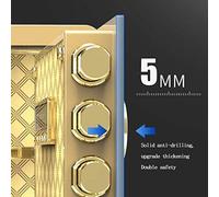 RLKHXBS, Fireproof Waterproof s And Lock es, Money Electronic Home with Medium all Steel Household 27cm Office Fingerprint Bedside Table for Home Office Cash Use (B (