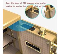 RLKHXBS, Fireproof Waterproof s And Lock es, Money Fireproof Waterproof with Digital Keypad, Small Office all Steel Household Fingerprint Cabinet Security for Home O (Go