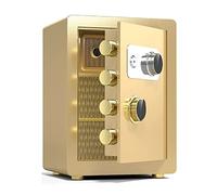 RLKHXBS, Fireproof Waterproof s Steel Fireproof with Code Key Lock, Anti- Theft Security Filing Cabinet for Home Office, Easy to Operate, Gold for Home Office Cash Use (45 (45 X