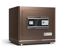 RLKHXBS Fireproof Waterproof Safes And Box, Safety Boxes Electronic Digital Biometric Fingerprint Home Steel Safe for Office Hotel Cash 35X38X30Cm, Money Hid
