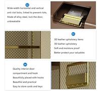 RLKHXBS Fireproof Waterproof Safes And Boxes, Money Box Electronic Digital Safe Steel Construction Hidden with Lock, Wall or Cabinet Anchodesign Household Small 4