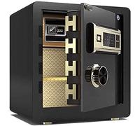 RLKHXBS Fireproof Waterproof Safes And Money Safety Boxes for Home, Key Drop Box - Large Capacity Commercial Grade High Security Electronic Digital Safe all Steel Study B