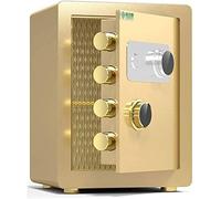 RLKHXBS Fireproof Waterproof Safes Home Boxes Alloy Steel Lock, Double Protection of Key And Mechanical Password,A-A