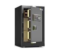 RLKHXBS, Fireproof Waterproof Security Digital Cabinet Fingerprint Password Lock, Steel Fire-Proof And Anti-Theft Cabinet, Large 60cm/70cm/80cm Hi (Bla