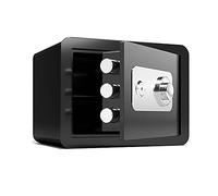 RLKHXBS, Fireproof Waterproof Security Digital Cabinet Fireproof And Anti-Theft, Cash Drawer, Steel Security File Cabinet, Household Small Size 25cm/30cm (Bla