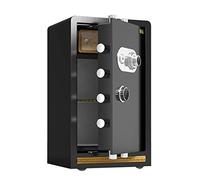 RLKHXBS, Fireproof Waterproof Security Digital Cabinet Home Mechanical, Fire-Resistant Anti-Theft Steel Cabinet, Large 80x45x38cm Item, Hotel/Bank/Comp (Bla