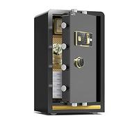 RLKHXBS, Fireproof Waterproof Security Digital Cabinet Steel Fire-Proof And Anti-Theft, Electronic Fingerprint Password Lock Cash Drawer, Large Height 60 (70