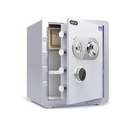 RLKHXBS, Fireproof Waterproof Security Digital Cabinet Steel Mechanical, Fireproof Anti-Theft Small Household, Hotel/Office/Bank, 5 Colors (Color : (WHI