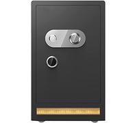 RLKHXBS, Fireproof Waterproof Security Fireproof Document with Lock Steel with Mechanical Code Lock Without Battery, Home And Hotel for Home Office Cash Use (Gold (Bla