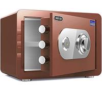 RLKHXBS, Fireproof Waterproof Security Security Lock Fireproof Waterproof Document Security Mechanical for Home Office Cash Use (G (Red