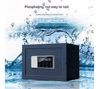 RLKHXBS, Fireproof Waterproof Small Home Electronic Password LED Display Office Security Anti-Theft Can Be Put Into The Wall Into The Wardrobe Valuables for Home O (Wh