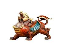 RLKHXBS Fortune Living Room Entrance Office Copper Decoration Chinese Tea Table Ornament Feng Shui Decor (Color Right, Size : Small)