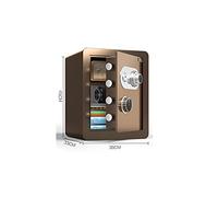 RLKHXBS Furniture -Fireproof Large Steel TY Cabinet Deposit Floor Mechanical Password Security Hotel/ (Color : Brown)