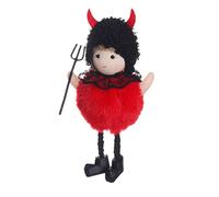 RLKHXBS Halloween Cat Ciondolo Ornamento di Bambola delle Streghe Unica per Feste Natalizie per la casa Decorazione della casa Materiale Creativo Creativo Comodo Tocco Sicuro per Tutte Le età