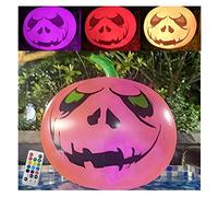 RLKHXBS Halloween Inflatables Decorations, Remote Control Blow-Up Pumpkin/Eyeball with Built-in Battery Powered, Color Changing for Halloween Party Indoor, Outdoor, Yard, Garden, Lawn Decorations,
