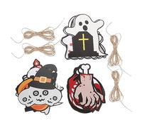RLKHXBS Halloween Party Decorations Set 3 Strings of Banner Ornaments Festive Hanging Decor Multi-Use for Party Decorations