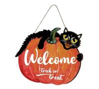 RLKHXBS Halloween Pumpkin Sign Charming Home Decoration for Entryway Front Door Halloween Parties Craft for Festive Atmosphere