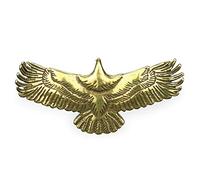 RLKHXBS Handmade Pure Copper with Wings Spread, Retro Brass Eagle Keychain Pendant