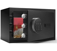 RLKHXBS High Security Code TY Cash Mall Value Lock es Storage Large Capacity TY Cash es Low Carbon High Density Alloy Steel (Color : Black Size : 20x20x31cm)